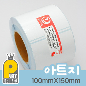 100mmX150mm(아트지) 프린터용 바코드라벨/롤라벨